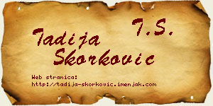 Tadija Skorković vizit kartica